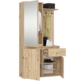 ENTRO PK HALLWAY SET OAK ARTISAN