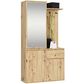 ENTRO PK HALLWAY SET OAK ARTISAN