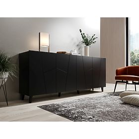 ETNA Dresser Black Matte/Black Matte, Halmar
