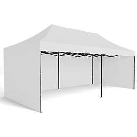 Express Commercial Pavilion - 3x6 m - White, Bauerkraft