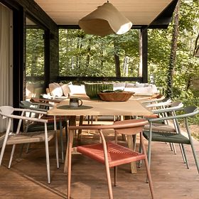 Extendable Garden Table Castello, 200-295 cm, Teak Look, Acacia Wood FSC