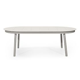 Extendable Garden Table Marinelli 230-300 cm, Aluminum, Light Beige, lectus