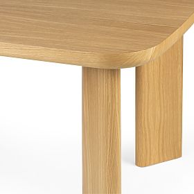 Extendable Table Marbella 160-200 cm, Rectangular, Natural, lectus