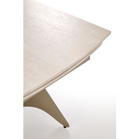 Extendable Table SALIX, Travertine / Cashmere (2p=1pc)
