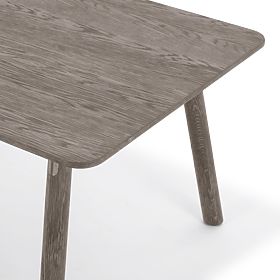 Extendable Table Selvoni 180-260 cm, Solid Oak Wood, Veneer, Espresso