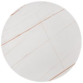 FATIMA set of 2 tables, white marble / gold (1p=1pc), Halmar