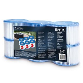 Filters S1 Complete 6 pcs Set Pure SPA INTEX 29011, INTEX
