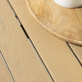 Fioli Round Garden Table 100 cm, Acacia Wood FSC, White