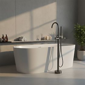 Floor-Mounted Bathtub Faucet Rea Lungo Titan, Rea