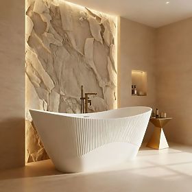 Freestanding Acrylic Bathtub ATENA 170, Rea