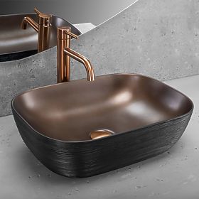 Furniture Washbasin Rea Belinda COPPER BRUSH / Black