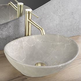 Furniture Washbasin Rea Sofia Beige Matt, Rea