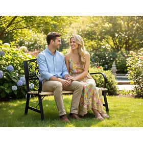 Garden Bench Steel-Cast Iron TITO