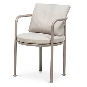 Garden Chair Amarello Aluminum, Light Beige/Beige-Gray, Rounded