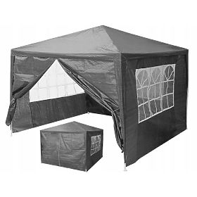 Garden Commercial Tent 3x3 m 4 Walls Gray MultiGarden