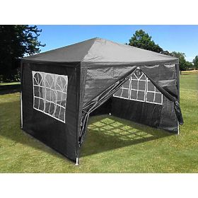 Garden Commercial Tent 3x3 m 4 Walls Gray MultiGarden