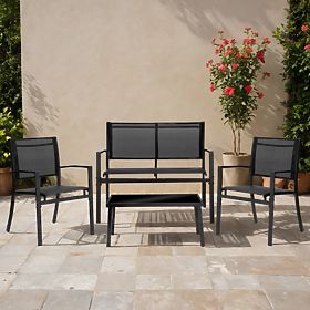 Garden Furniture Set GRACIOSA BLACK