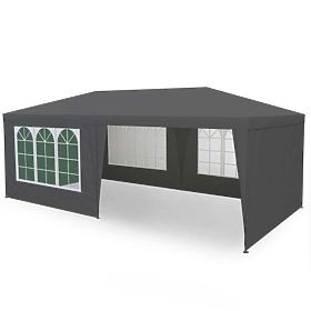 Garden Sales Tent 3x6 m 6 Walls Gray MultiGarden