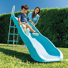 Garden Slide for Children 244 cm Large Steel Plastic INTEX 44107