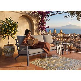 Garden Sofa 3-Seater MISTERIOSO Comfortable Balcony Sofa 190cm