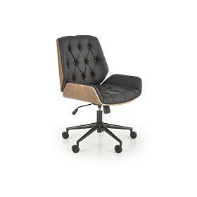 GAVIN Office Chair Walnut/Black (1p=1pc)