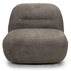 Giorgia Relaxation Chair with Swivel Base, Brown-Grey, lectus