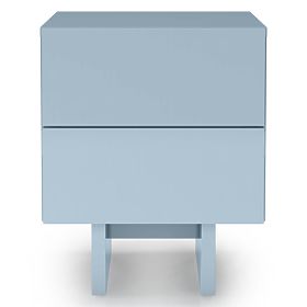 Glim Nightstand, Smoky Blue, Glossy