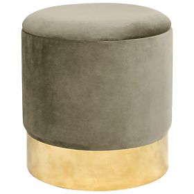 GOLD BEIGE POUF