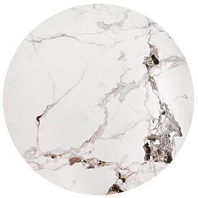 GORETTI Coffee Table White Marble / Black (2p=1pc), Halmar