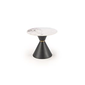 GORETTI_S conference table white marble / black (2p=1pc)