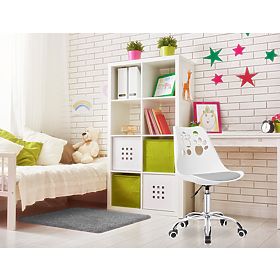Grover Swivel Chair White-Grey