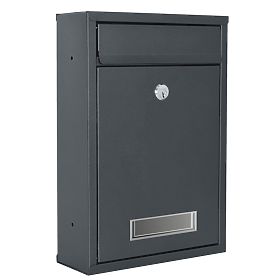 Gustav Anthracite Mailbox for Letters