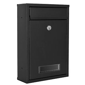 Gustav Black Letter Mailbox