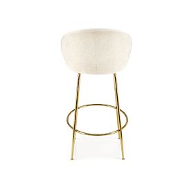 H116 Cream/Gold Bar Stool (1p=2pcs)