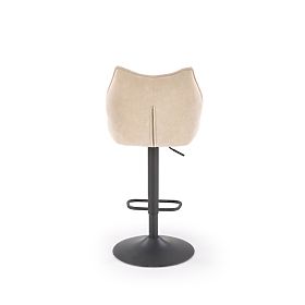H122 Bar Stool Legs - Black, Seat - Beige (1p=2pcs)
