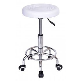 Hairdressing Cosmetic Stool MONZA White