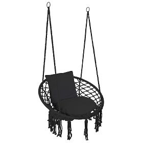 Hanging Chair Stork Nest TOGO with Black Cushions