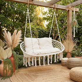 Hanging Chair Stork's Nest LAGOS Cream with Cushions, Bociek