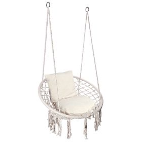 Hanging Chair Stork's Nest TOGO with Cream Cushions