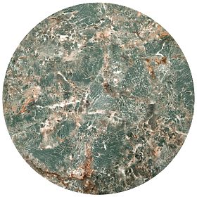 INES set of 2 tables, green marble / black (1p=1set), Halmar