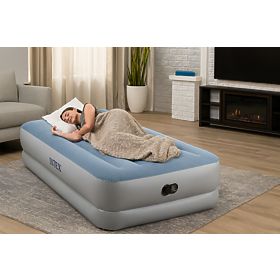 Inflatable Mattress for One Person 191x99x36 cm with Built-in Electric USB Pump Bed INTEX 641, INTEX
