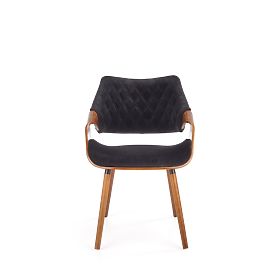 K396 Chair Walnut/Black (1p=1pc), Halmar