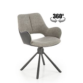 K494 Chair Grey/Black (1p=2pcs), Halmar