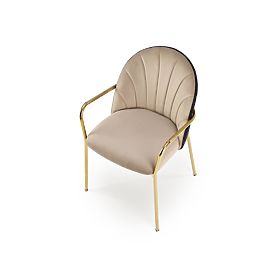 K500 Chair Beige/Black (1p=2 pcs), Halmar