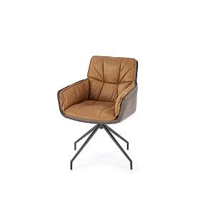 K523 Chair Brown / Dark Brown (1p=2pcs), Halmar