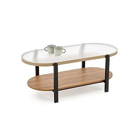 KAMALA coffee table, natural / black (1p=1pc), Halmar