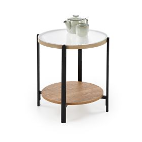 KAMALA S Table, Natural/Black (1p=1pc), Halmar