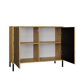 KAMARO 2D SLIM ARTISAN OAK Grooved Front Sideboard