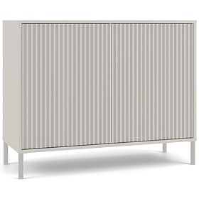 KAMARO 2D SLIM Dresser with Cashmere Slatted Front Panel