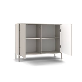 KAMARO 2D SLIM Dresser with Cashmere Slatted Front Panel